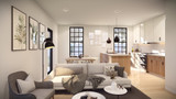 Secondary Image - Cottage House Plan - 41458 - Great Room