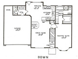 Colonial House Plan - 53902 - 1st Floor Plan