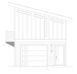Contemporary House Plan - Spring Park Escape 75952 - Right Exterior