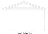 Secondary Image - Traditional House Plan - Dixson Garage 46307 - Rear Exterior