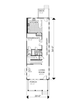 Craftsman House Plan - Fraser Avenue 67924 - 1st Floor Plan