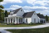Farmhouse House Plan - 19627 - Right Exterior