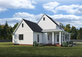 Southern House Plan - 58597 - Left Exterior