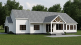 Farmhouse House Plan - 43855 - Rear Exterior