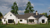 Farmhouse House Plan - Rustic Gables 32884 - Rear Exterior