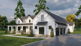 Farmhouse House Plan - Rustic Gables 32884 - Right Exterior