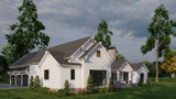 Farmhouse House Plan - Rustic Gables 32884 - Right Exterior