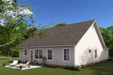 Secondary Image - Craftsman House Plan - Greenfield 81404 - Rear Exterior