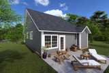 Secondary Image - Craftsman House Plan - Borden Springs 35967 - Rear Exterior