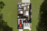 Craftsman House Plan - Borden Springs 35967 - 1st Floor Plan Dollhouse - 