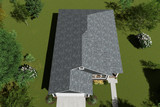 Traditional House Plan - Saddlecreek 37144 - Aerial Exterior - 