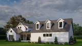 Farmhouse House Plan - Open Range 81249 - Left Exterior