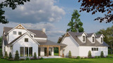 Farmhouse House Plan - Open Range 81249 - Right Exterior