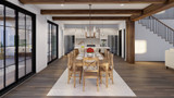 Secondary Image - Farmhouse House Plan - Open Range 81249 - Dining Room