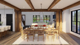 Farmhouse House Plan - Open Range 81249 - Dining Room