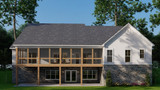 Farmhouse House Plan - Country Charm 14506 - Rear Exterior