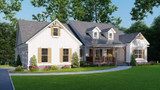 Farmhouse House Plan - Country Charm 14506 - Left Exterior