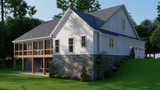 Farmhouse House Plan - Country Charm 14506 - Right Exterior