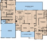 Farmhouse House Plan - Country Charm 14506 - 1st Floor Plan