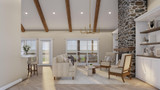 Secondary Image - Farmhouse House Plan - Country Charm 14506 - Great Room