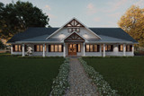 Farmhouse House Plan - Hollow Creek 67093 - Front Exterior