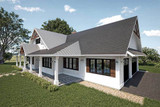 Farmhouse House Plan - Hollow Creek 67093 - Right Exterior