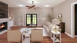 Farmhouse House Plan - 28573 - Great Room