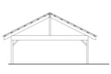 Secondary Image - Traditional House Plan - Carport 35021 - Rear Exterior