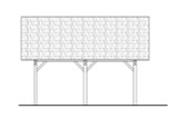 Traditional House Plan - Carport 35021 - Left Exterior