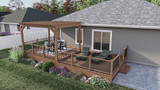 Traditional House Plan - Pinesdale 67298 - Rear Exterior