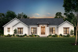 Ranch House Plan - Austin Lane 48711 - Front Exterior