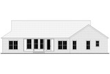 Secondary Image - Ranch House Plan - Austin Lane 48711 - Rear Exterior