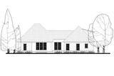 Craftsman House Plan - Alpine Court 35527 - Rear Exterior