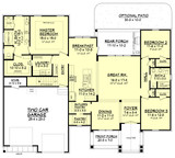 Craftsman House Plan - Alpine Court 35527 - 1st Floor Plan
