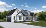 Farmhouse House Plan - 89362 - Left Exterior