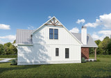 Farmhouse House Plan - 57062 - Right Exterior