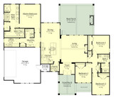 Farmhouse House Plan - 57062 - 1st Floor Plan