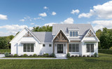 Farmhouse House Plan - 57062 - Exterior
