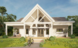 Craftsman House Plan - Bluegrass Ranch 58586 - Front Exterior