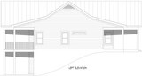 Craftsman House Plan - Bluegrass Ranch 58586 - Left Exterior