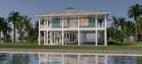 Prairie House Plan - 46073 - Rear Exterior