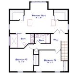 Country House Plan - Cedar Crest 69058 - 2nd Floor Plan