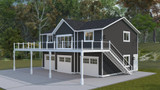 Farmhouse House Plan - Applegate 43057 - Right Exterior