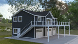 Farmhouse House Plan - Applegate 43057 - Left Exterior