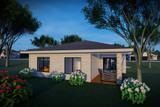 Prairie House Plan - 70400 - Rear Exterior