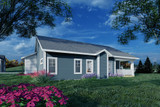 Secondary Image - Ranch House Plan - 30668 - Rear Exterior