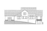 Country House Plan - 56821 - Rear Exterior