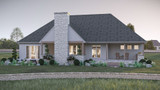 Classic House Plan - Oakcrest 70925 - Rear Exterior