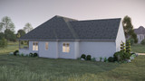 Classic House Plan - Oakcrest 70925 - Left Exterior