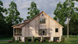 Mountain Rustic House Plan - Rustic Camp Retreat 24971 - Right Exterior